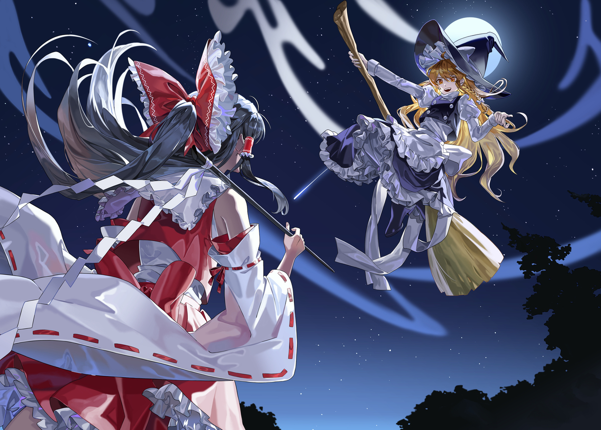 霊夢vs魔理沙