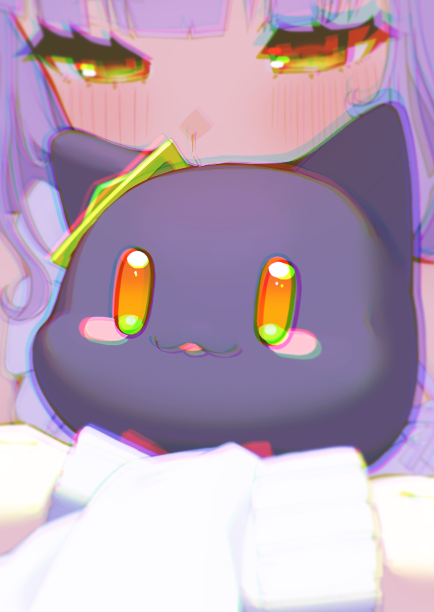 寝ぼけて塩っ子（本物）にいい子いい子してくれるシオンちゃ