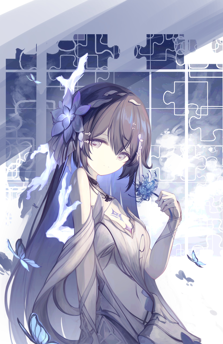 蓝色
