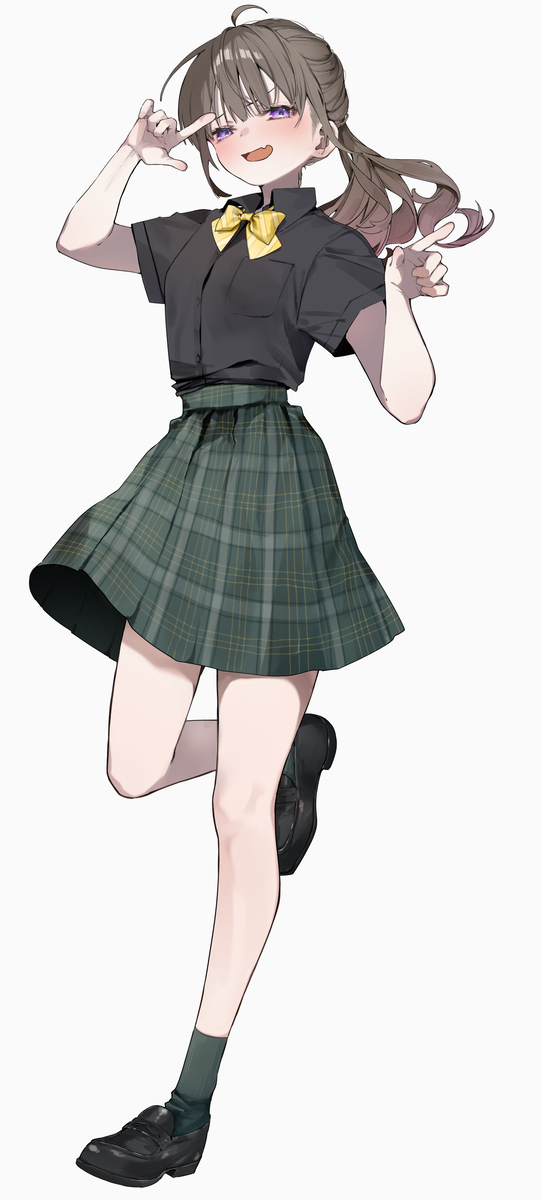 指さしポニテちゃん