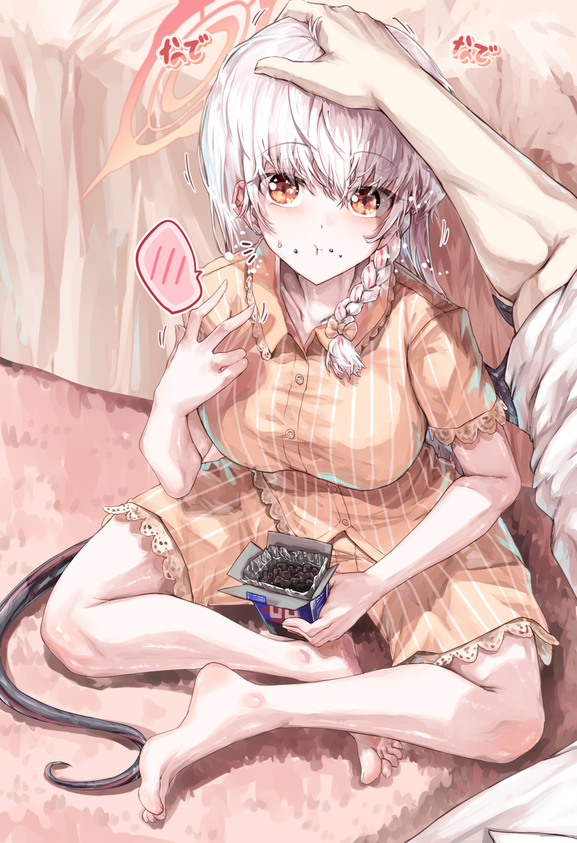 ハルナちゃんかわいいから撫でてあげる絵