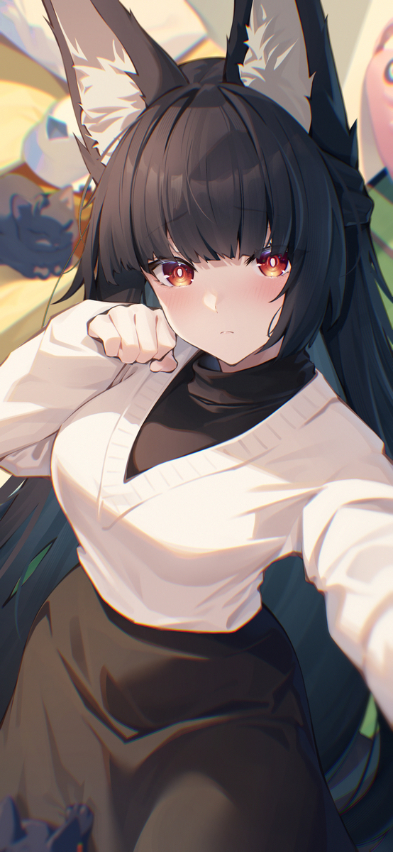 雅「…に…にゃ〜…むう…」