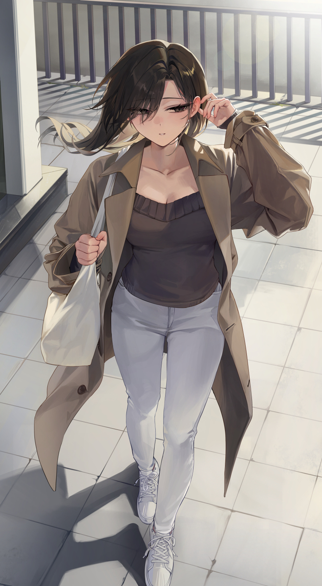 「風が冷たい…」