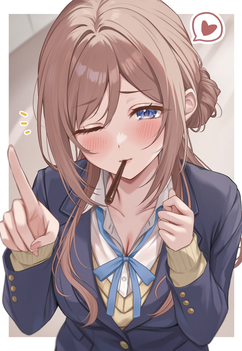 バレンタインの練習💕