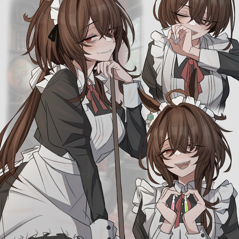 タキオン・・・メイド服着て・・・