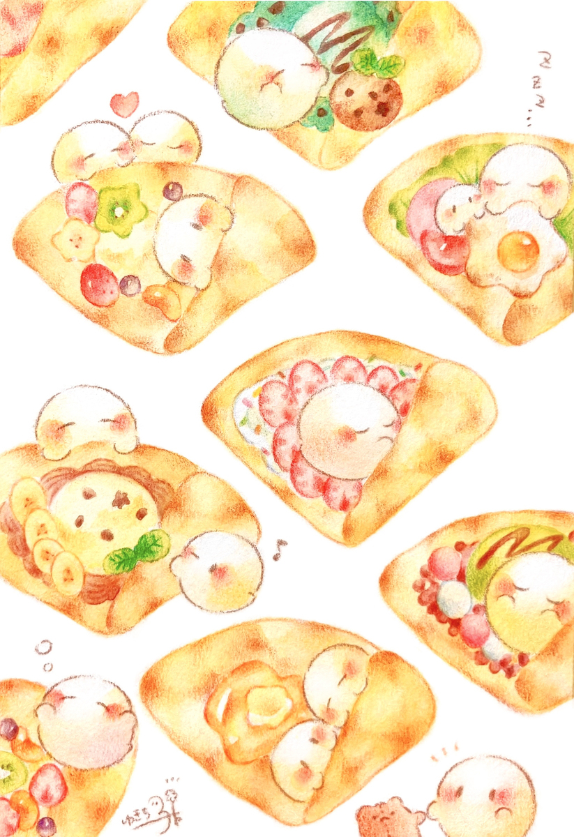 good sleep crepe🍓🍳👻💤