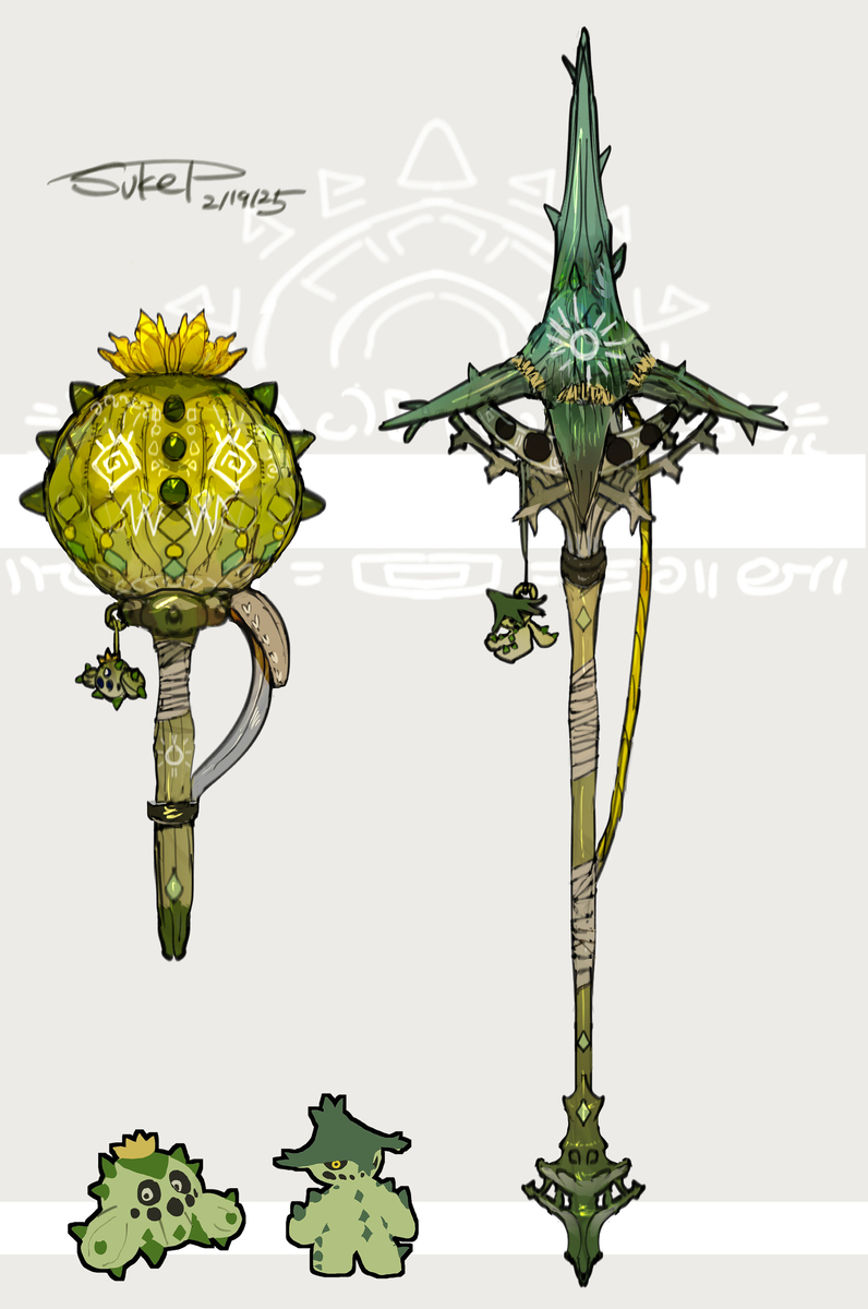 サボネア・ノクタスモチーフの武器（ポケモン）