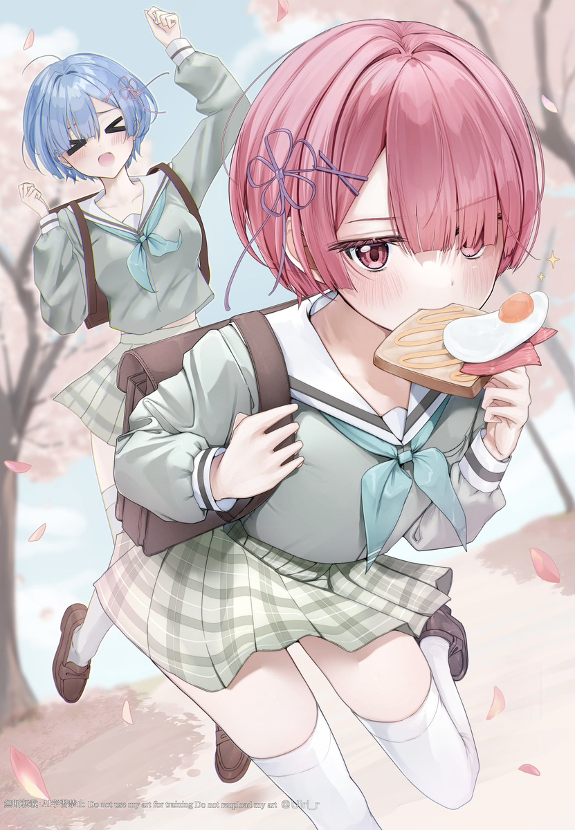 騒がしい朝の一コマ