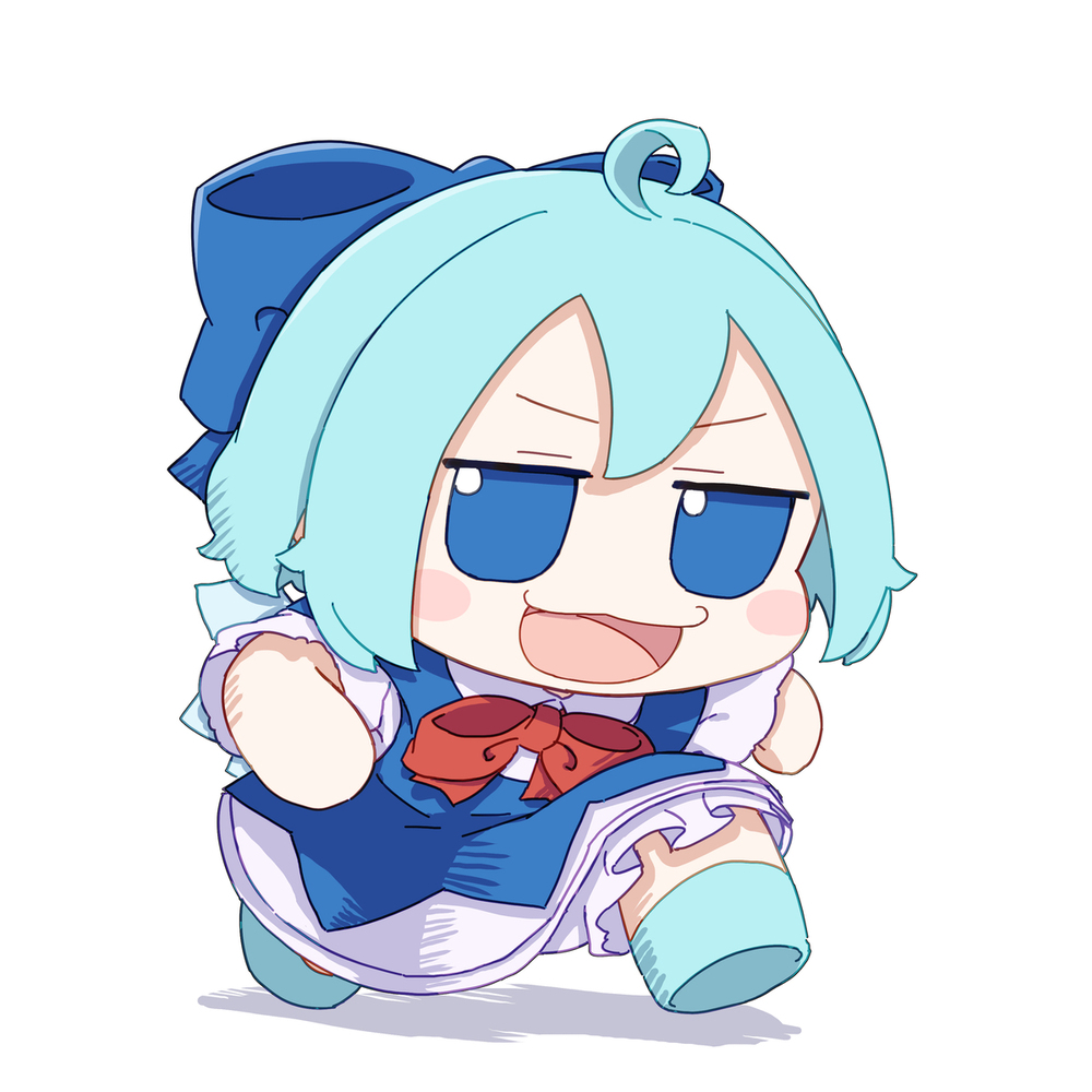 流行りのポーズを真似するふもふもちるの