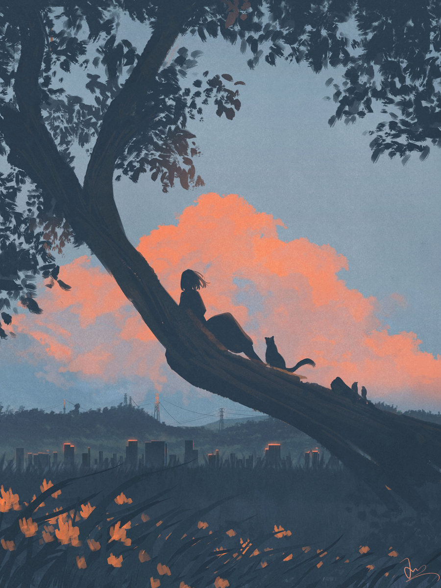新作《夏日傍晚》