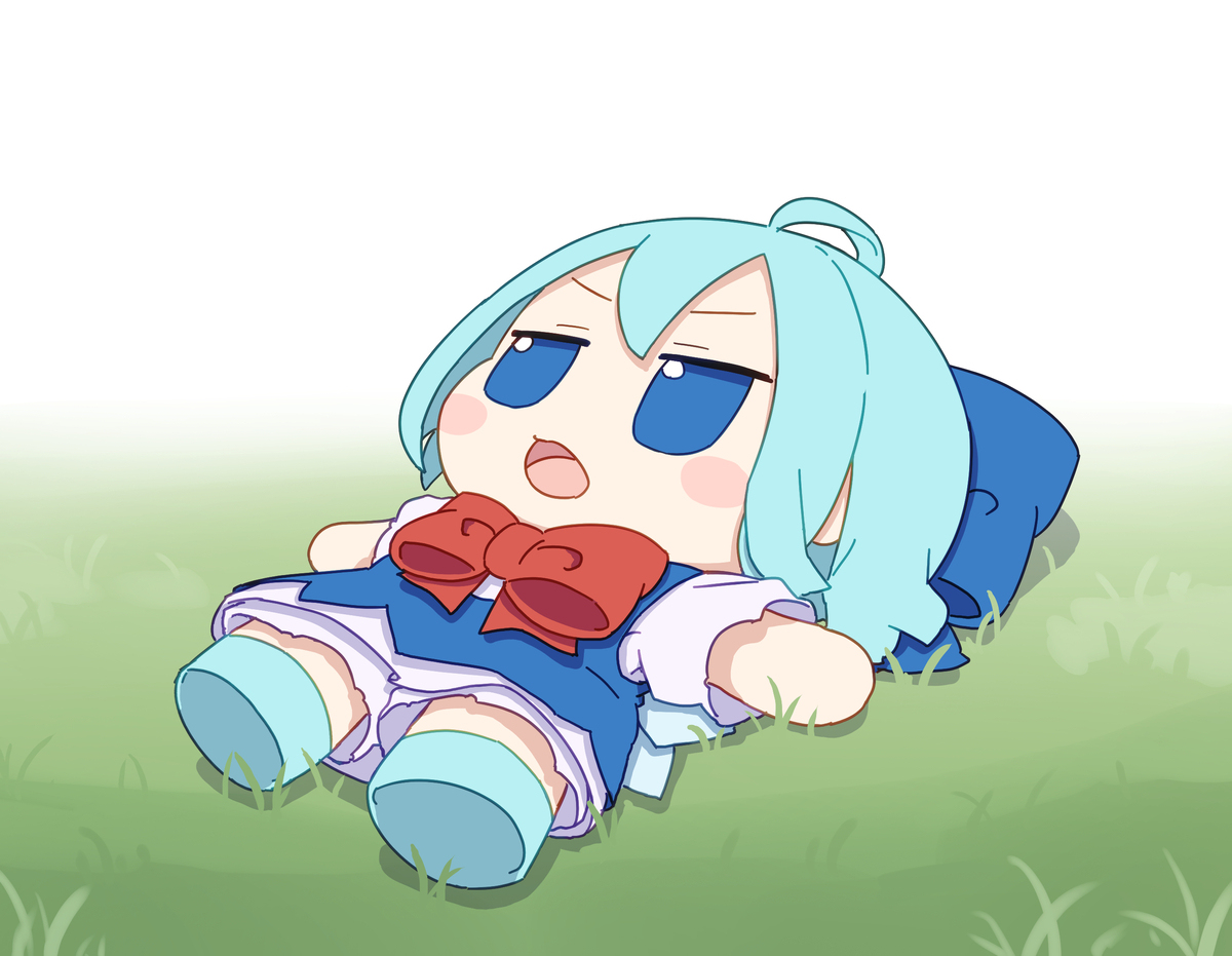 寝転がるふもふもちるの