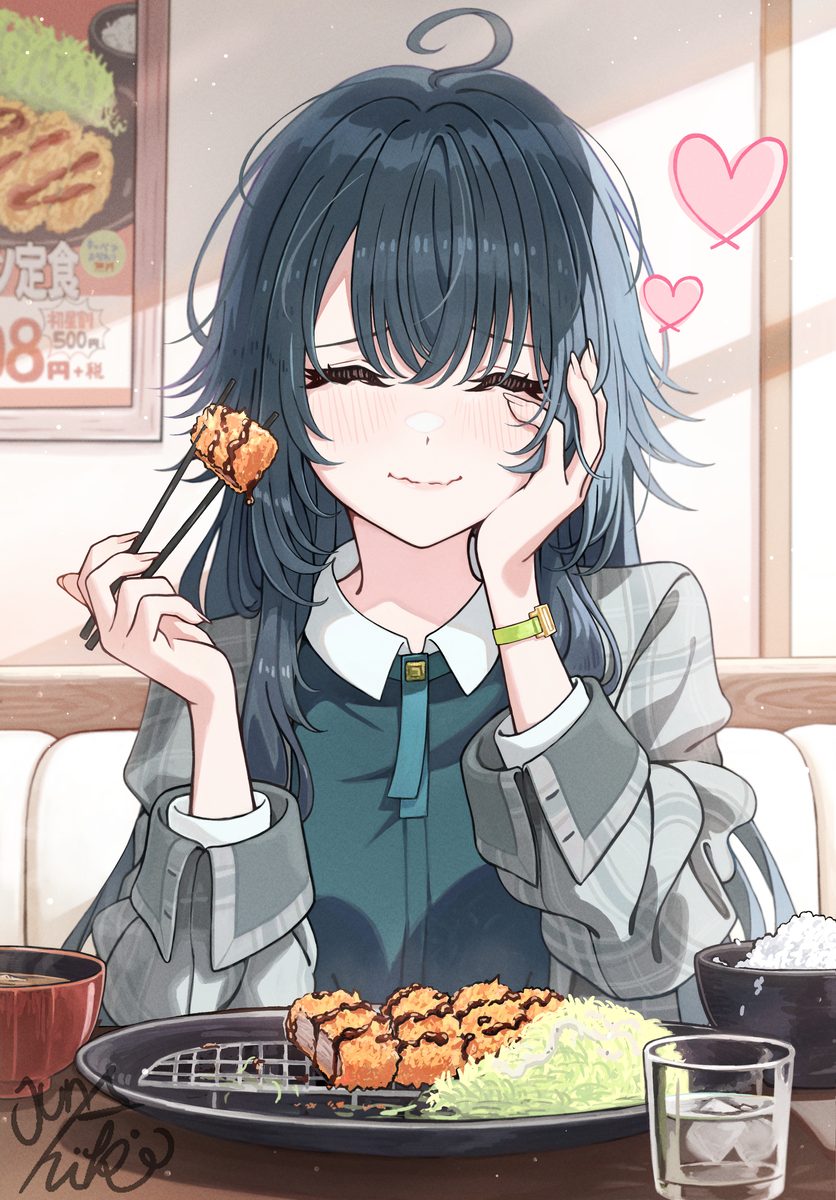 とんかつ食べれてえらい手毬