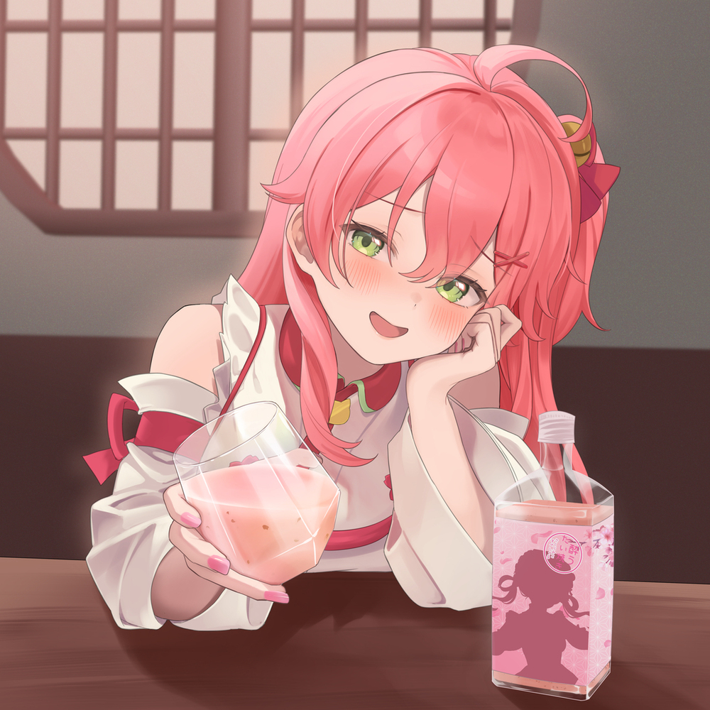 Skebリクエストで乾杯みこち