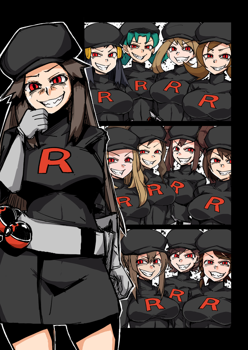 ポケ女主人公ロケット団したっぱ化漫画