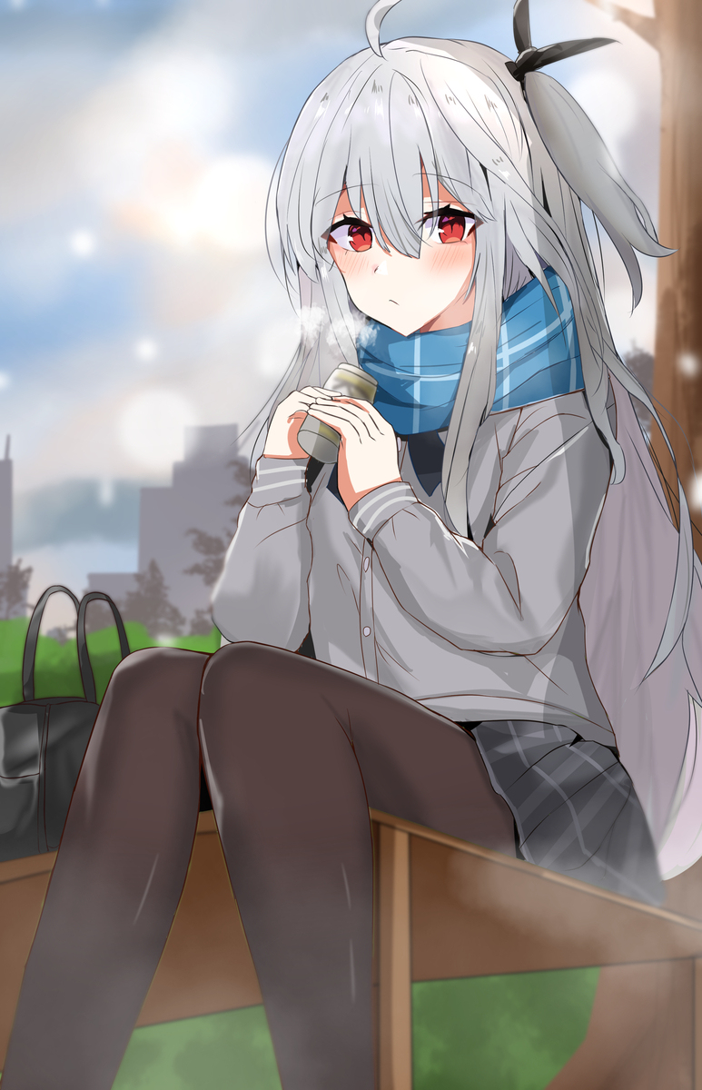 冬服制服で待ち合わせ！