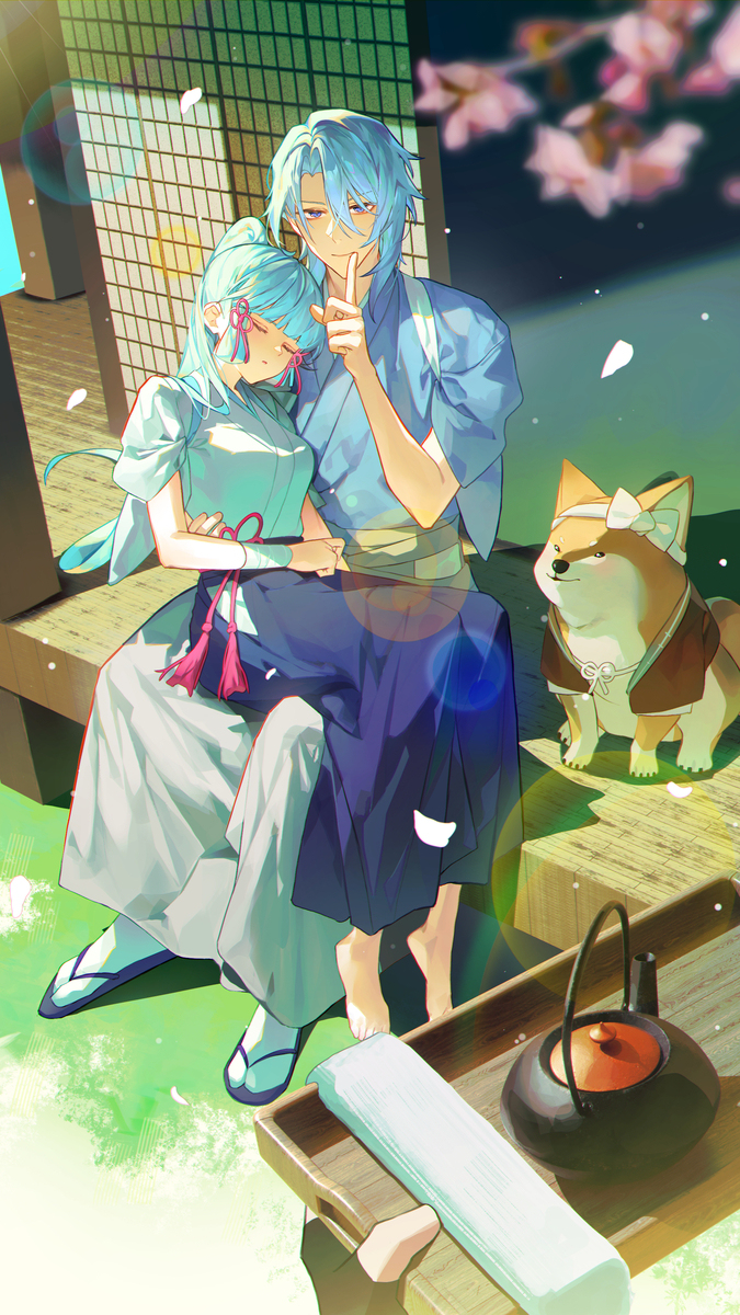「シーッ、静かに。」