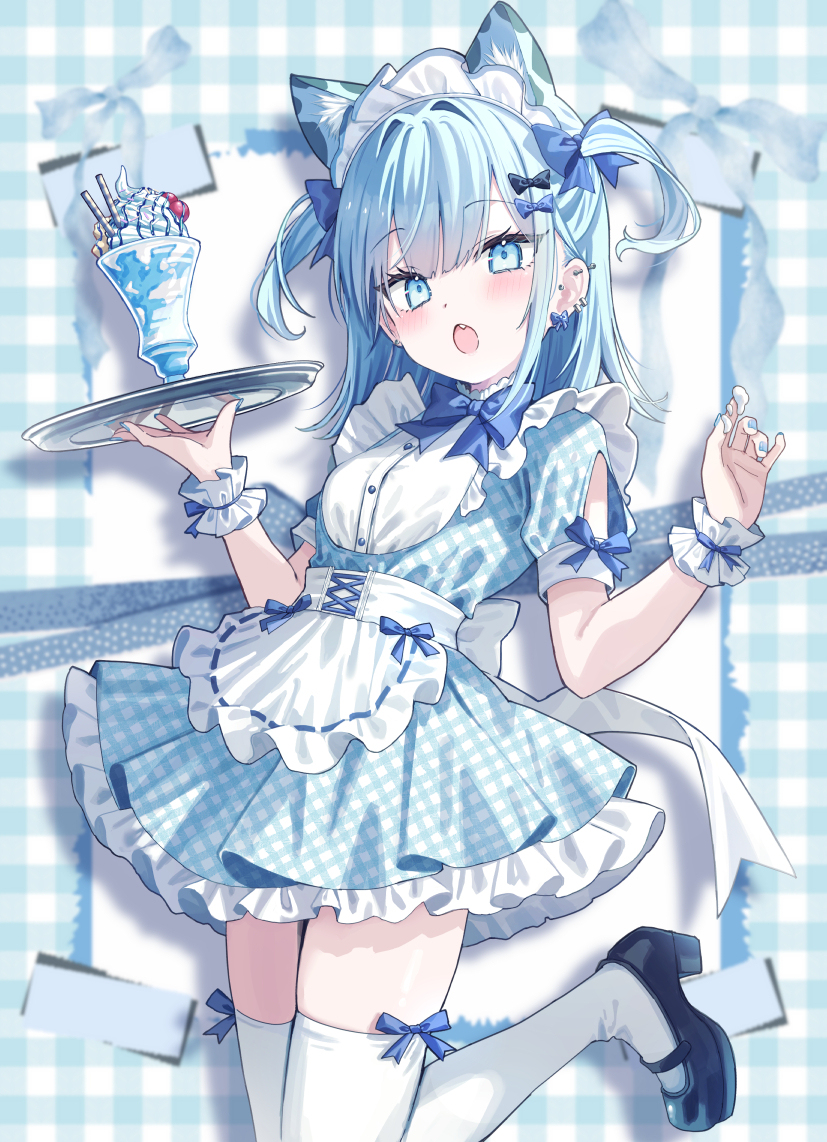 チェック×リボンメイド