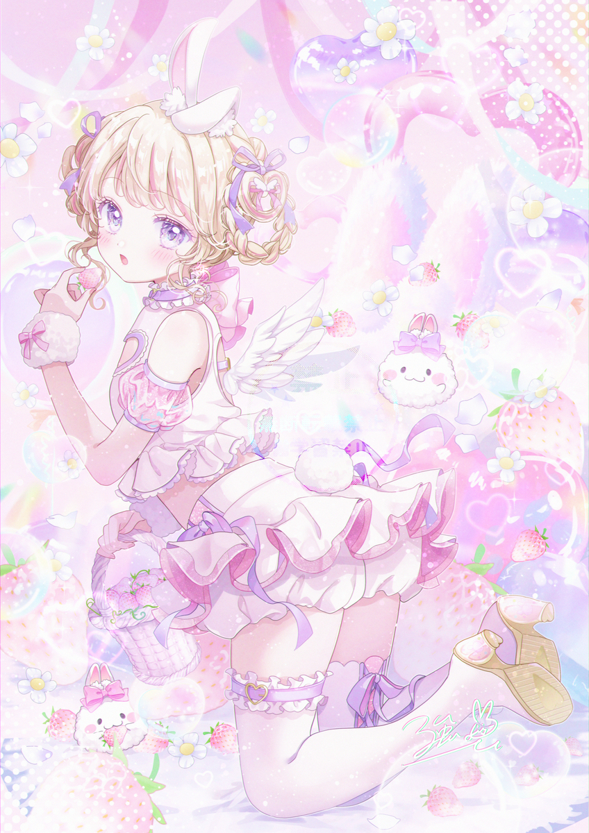 ＊。白いちご