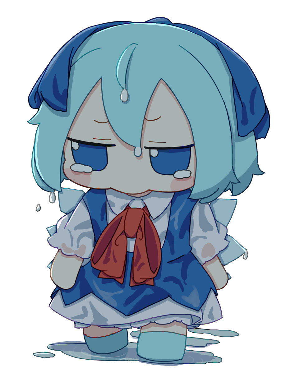 びしょ濡れふもふもチルノ