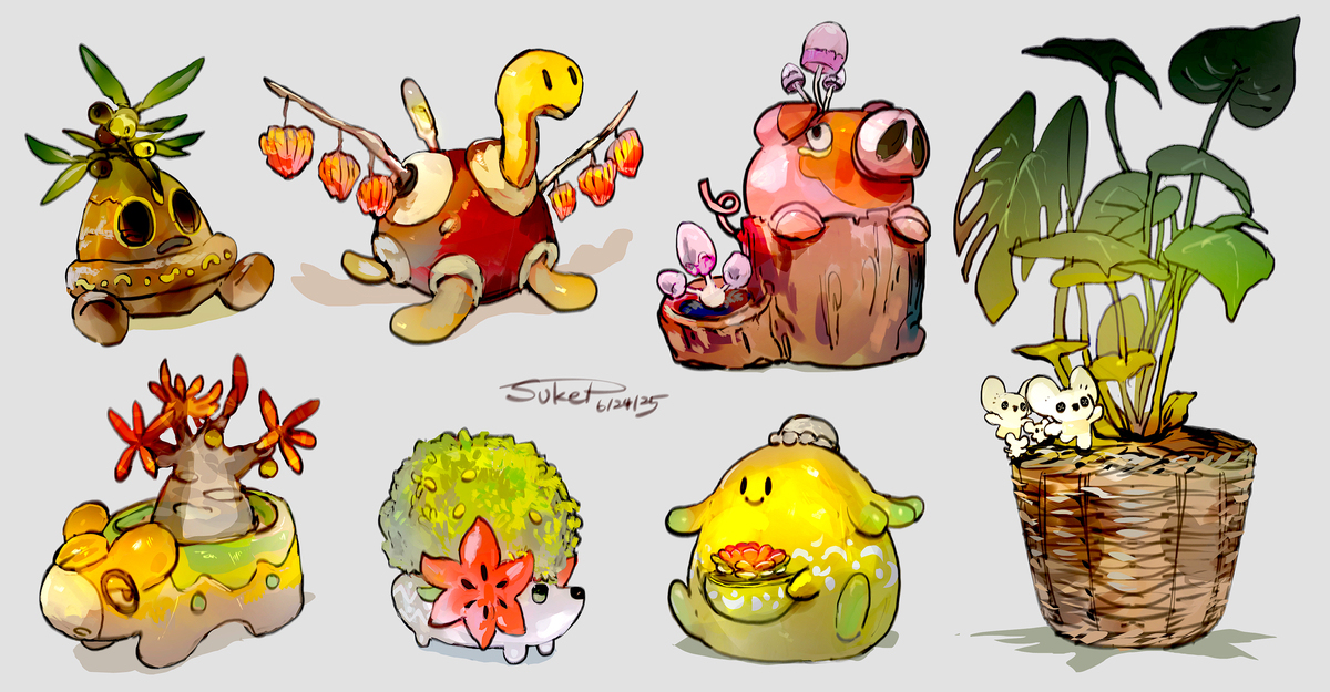 ポケモンモチーフの植木鉢②