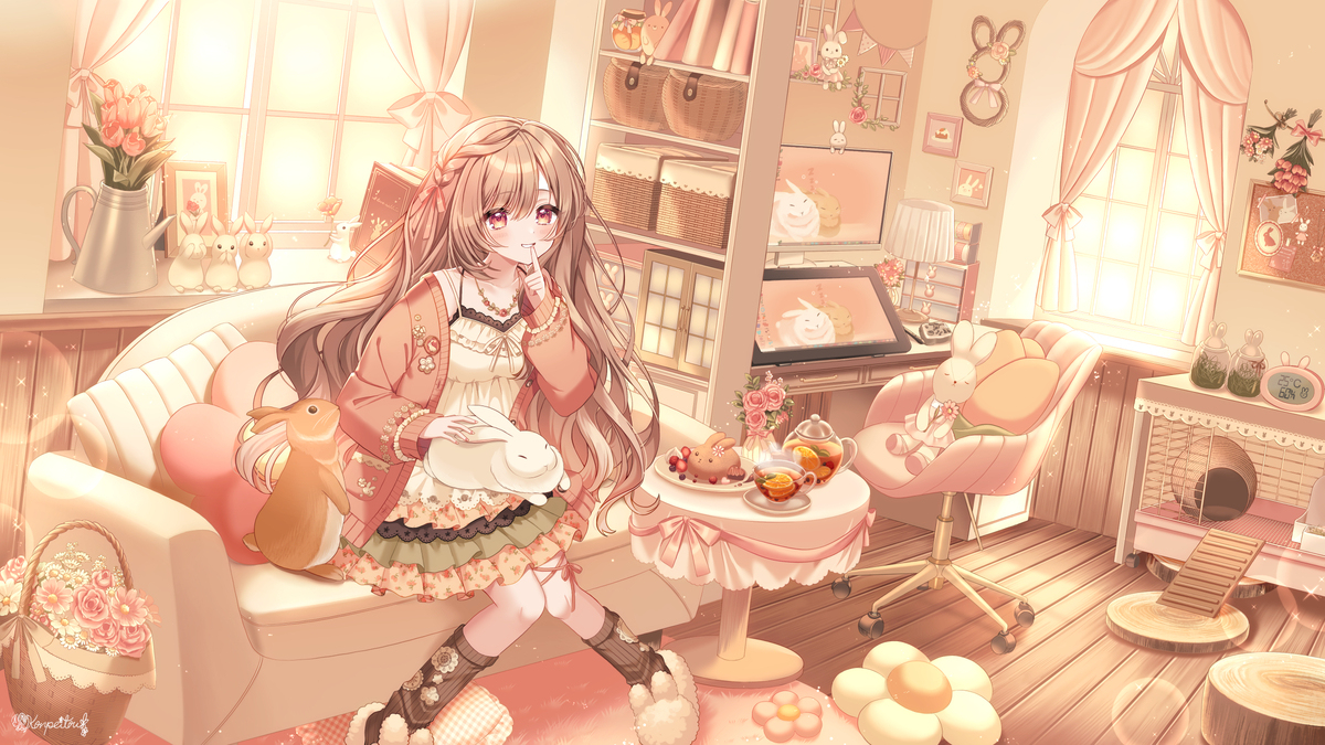 うさぎと一緒🐇