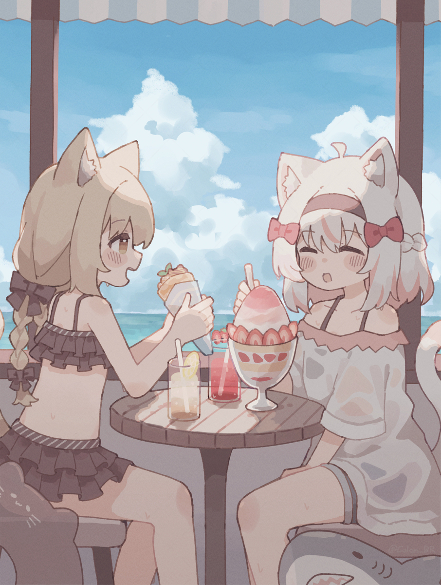夏と、海と、スイーツ
