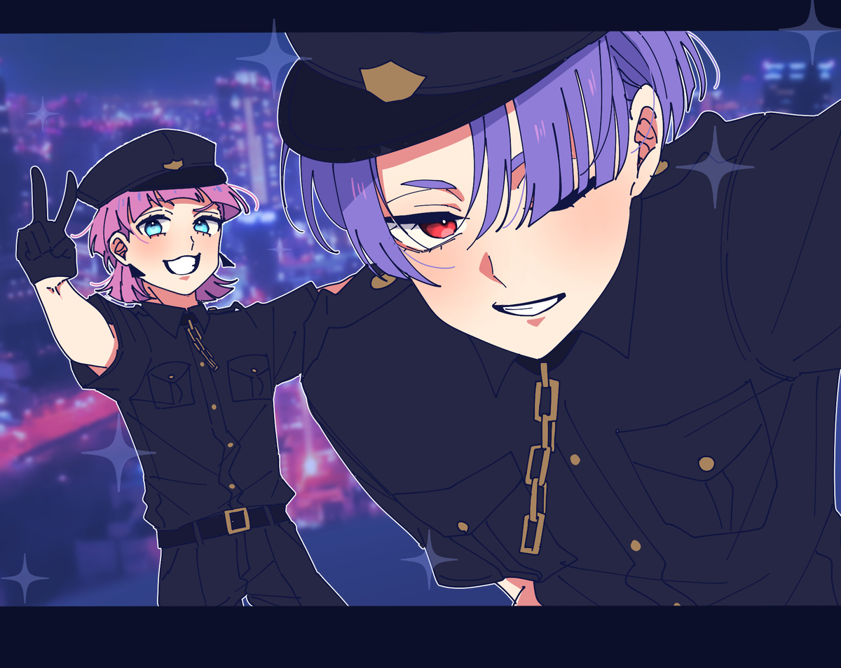 🩷🩵ｱｰｩﾁﾁな二人はだぁれ？🩵🩷