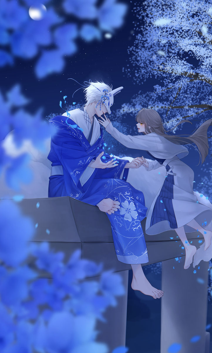 珍しい色の春の花に誘われて