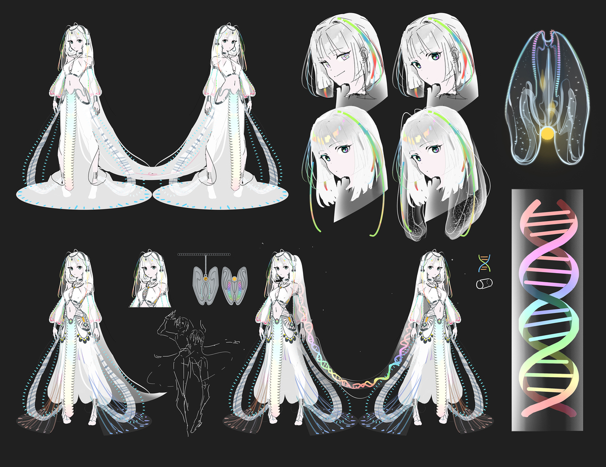 [公募展] OC 櫛クラゲの双子踊り子