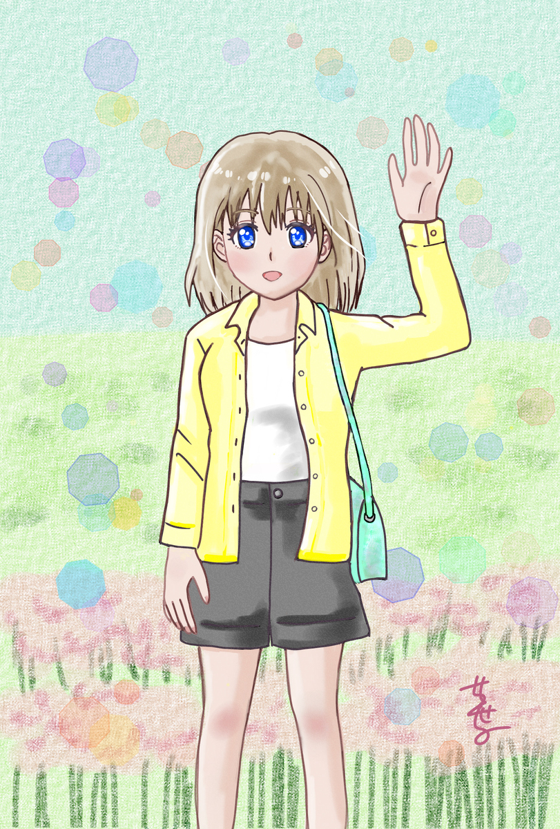 👚春色服で待ち合わせ👚