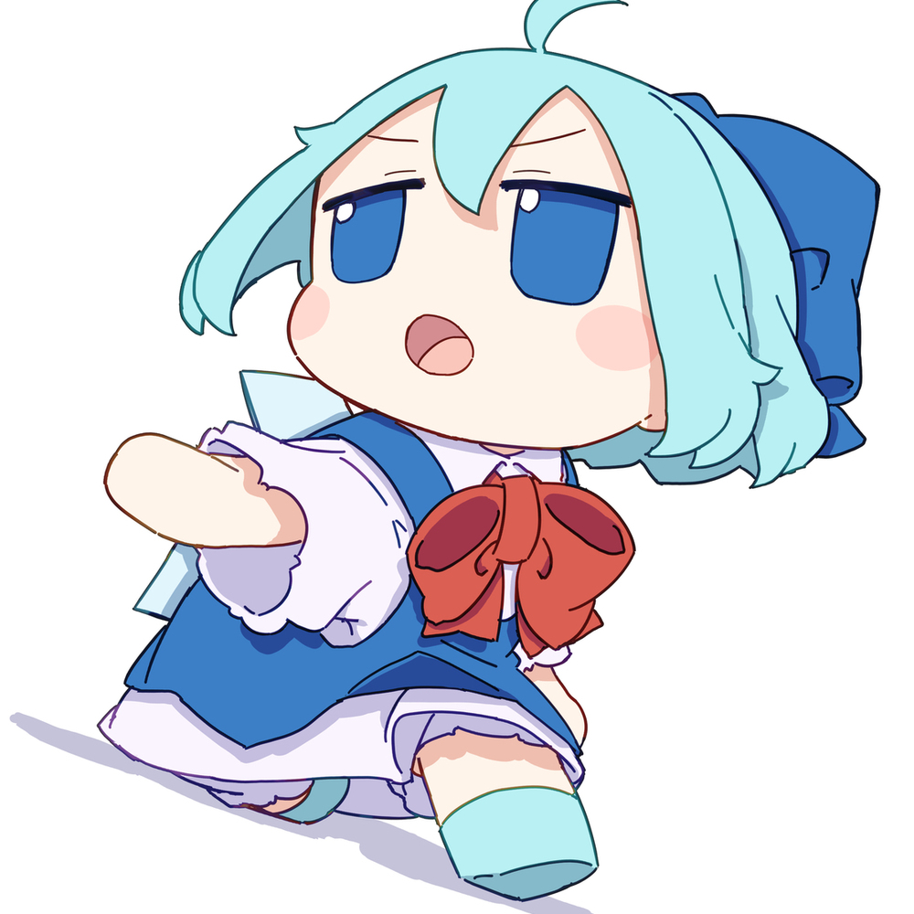 立ち上がろうとするふもふもちるの
