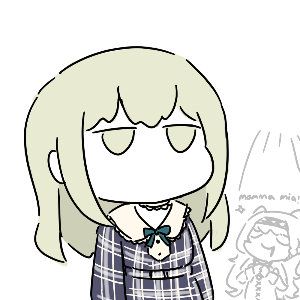 綠髮無口系少女
