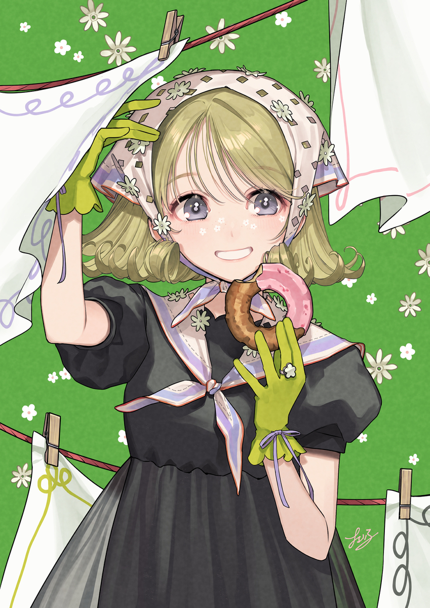 春のセーラーずきん