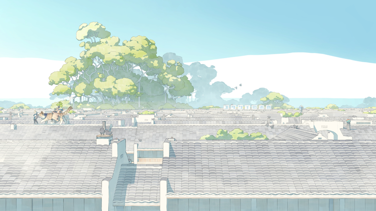 屋根上道