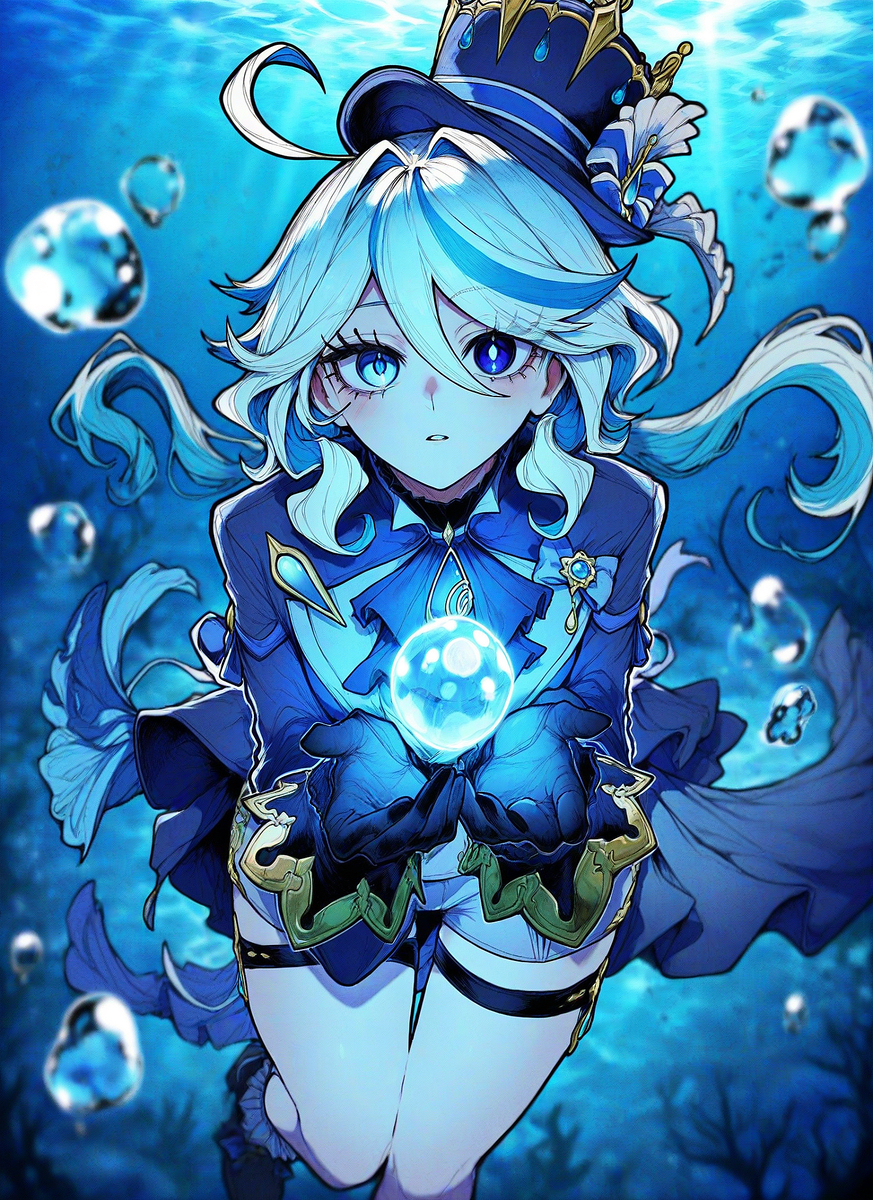 フリーナ Furina underwater 💙