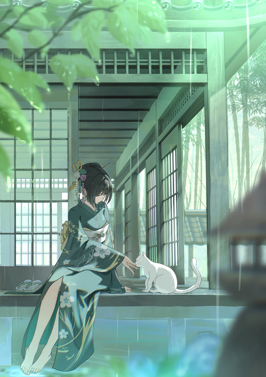 梅雨の来客