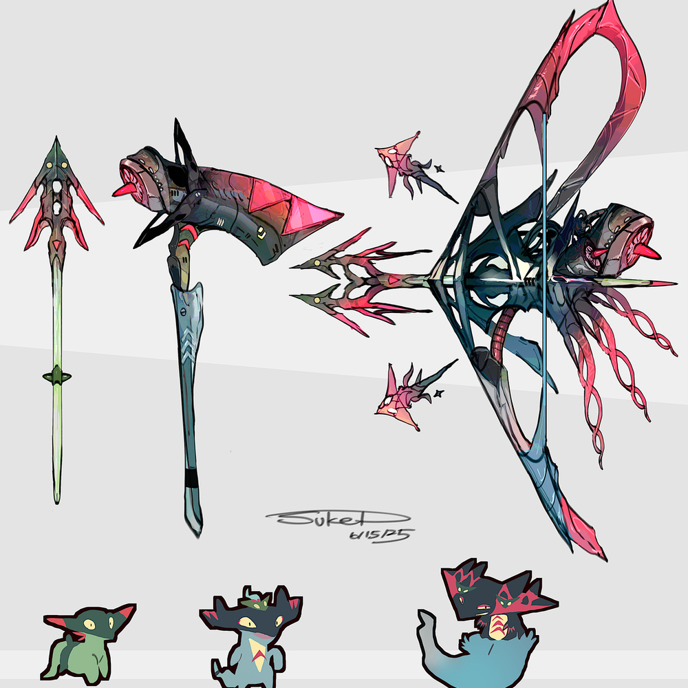 ドラメシヤ・ドロンチ・ドラパルトモチーフの武器（ポケモン）