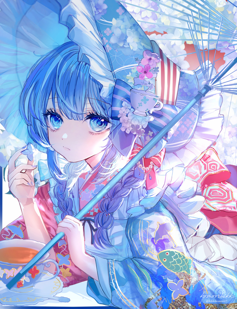 梅雨の和×紫陽花紅茶ちゃん