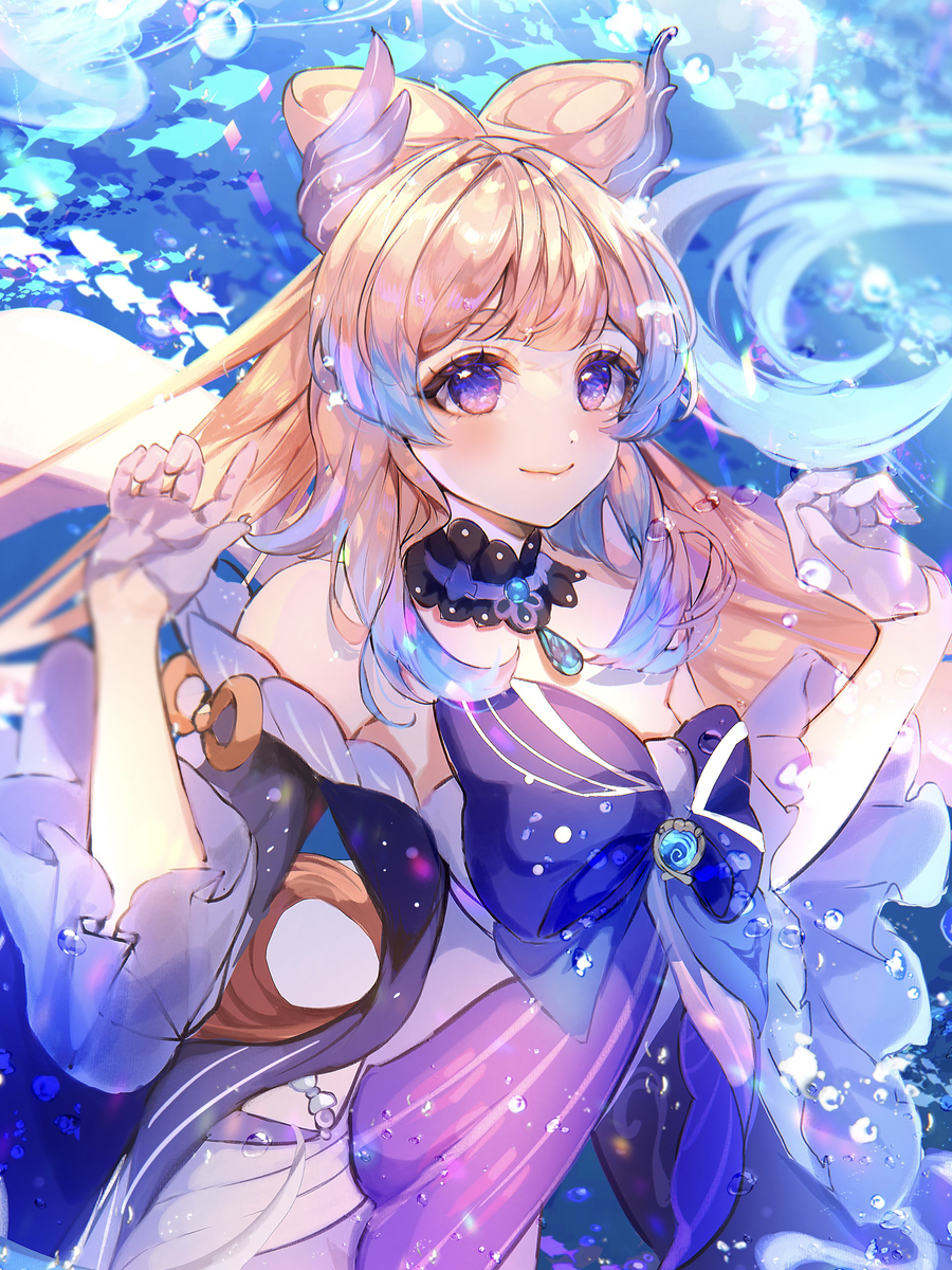 海に揺蕩う心海🩵