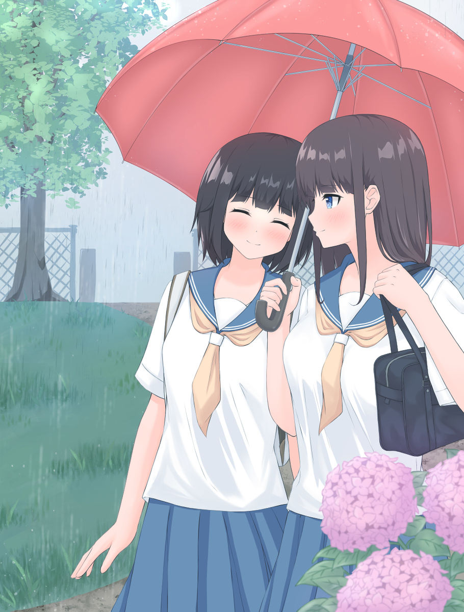雨に咲く