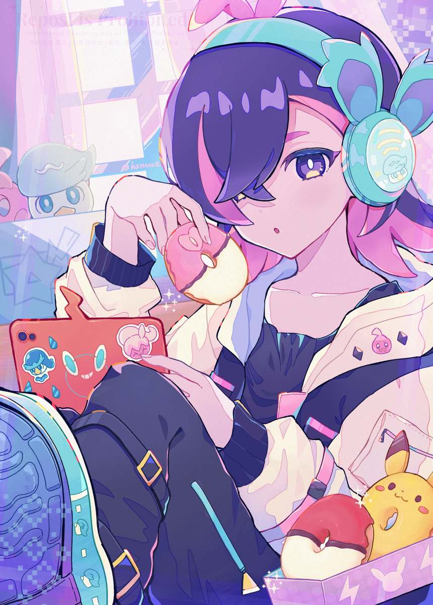 【アニポケ】ドーナツを食べるドット🍩