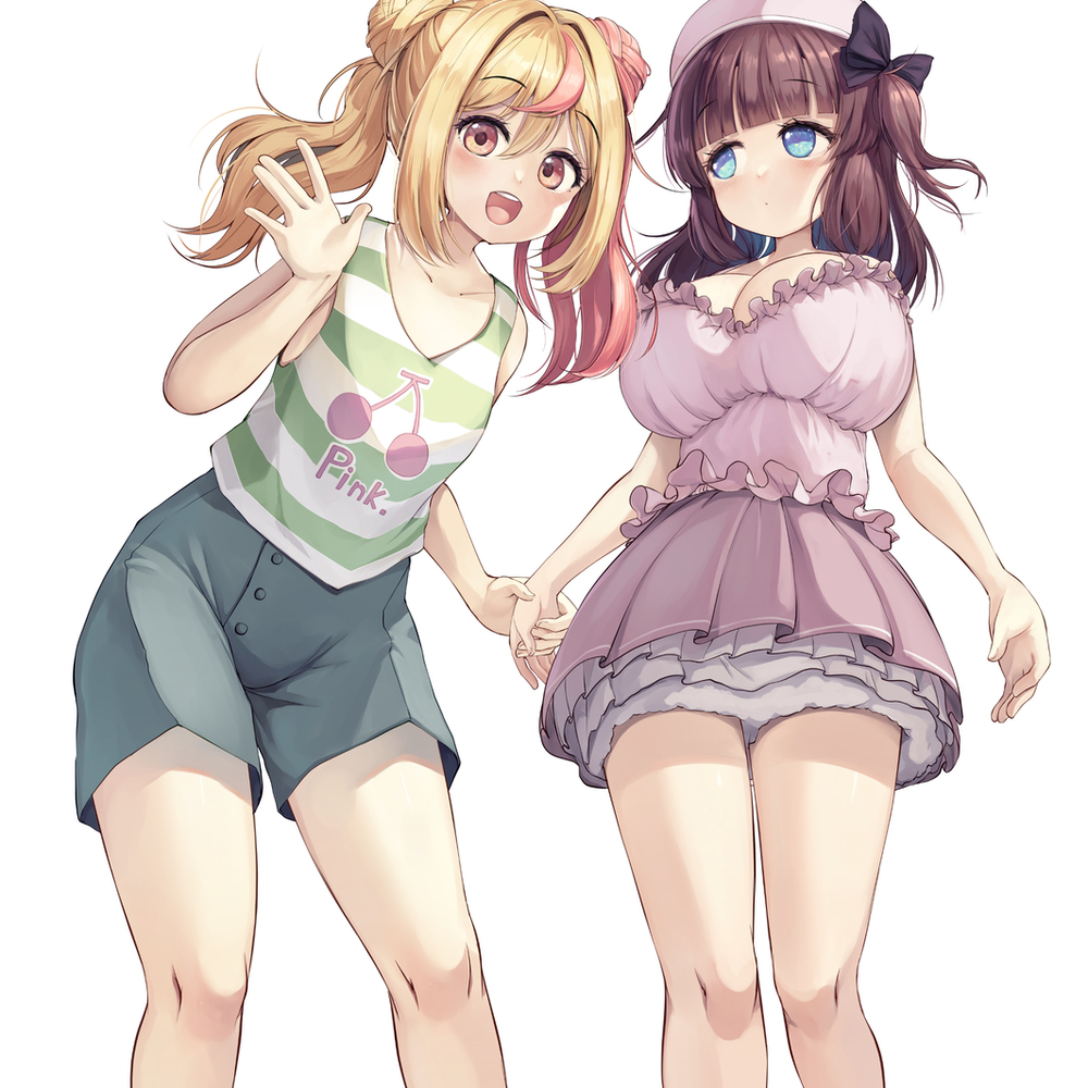オリジナル百合キャラの立ち絵