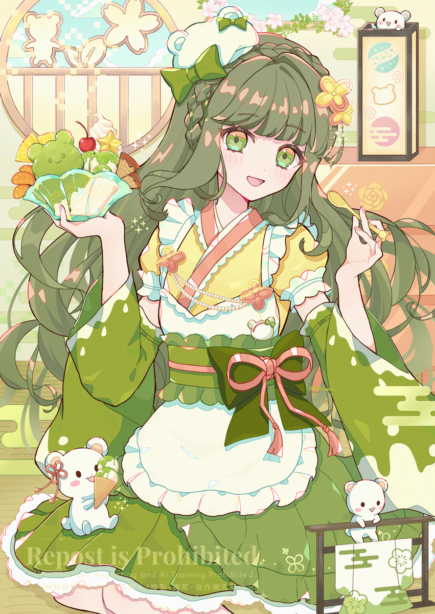 【オリジナル】Matcha Girl🍵🍨🐻‍