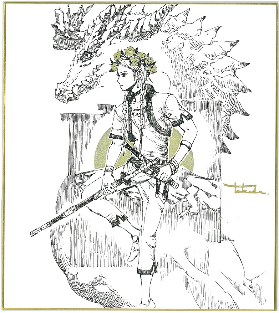 『ILLUSTRATORS EXPO』東京巡回展/色紙イラスト