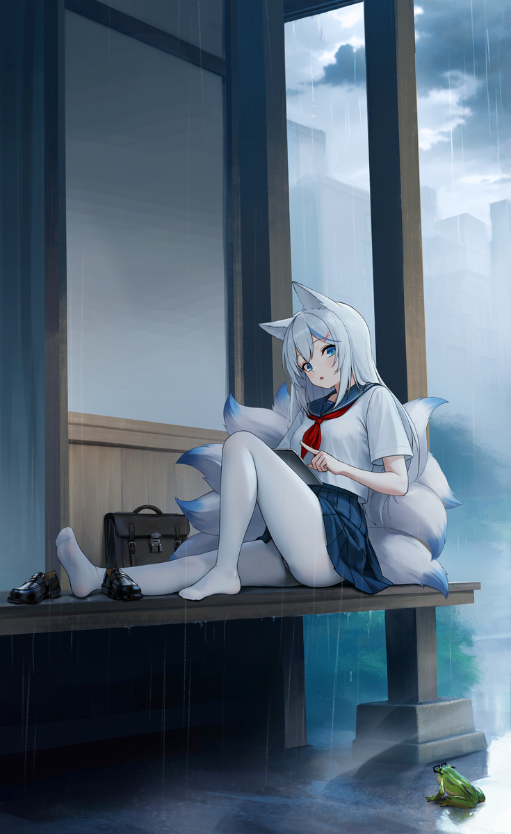 天気が晴れるのを待つ
