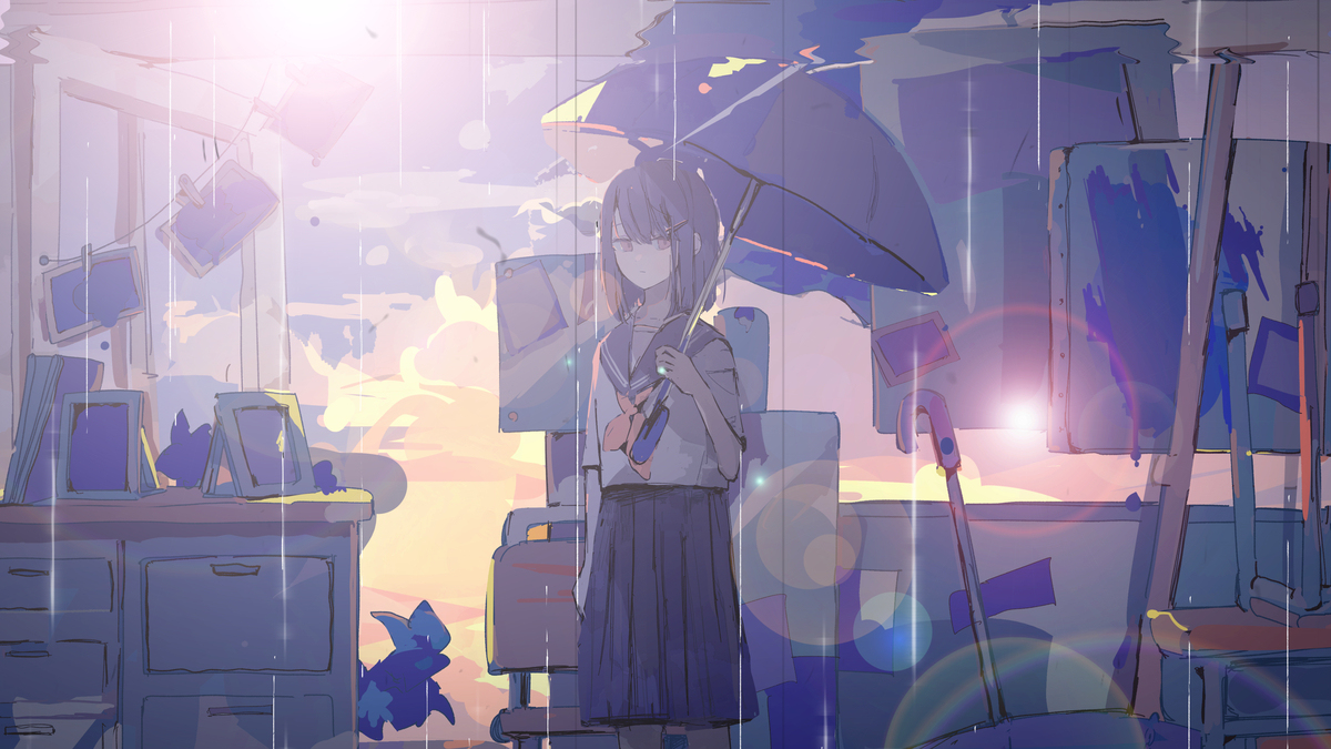 『静かな雨、藍の境界』MVを作りました📽️