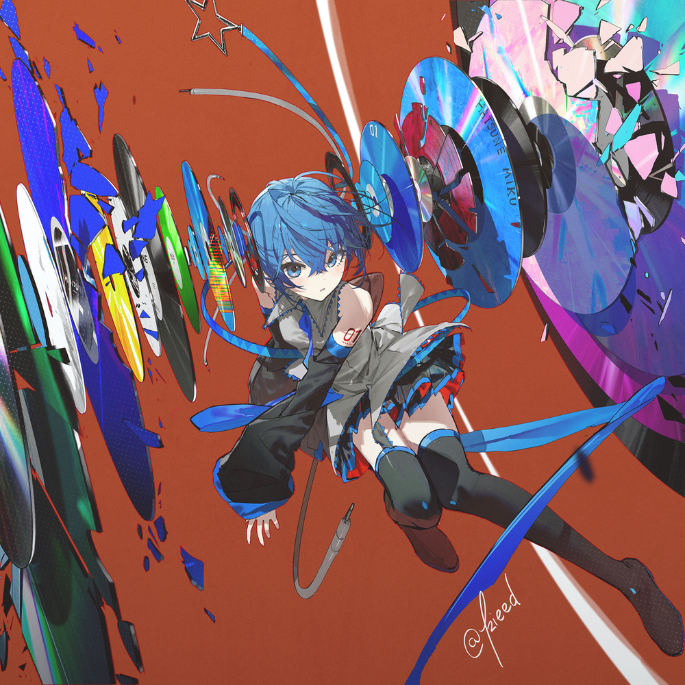 黑胶碟片miku