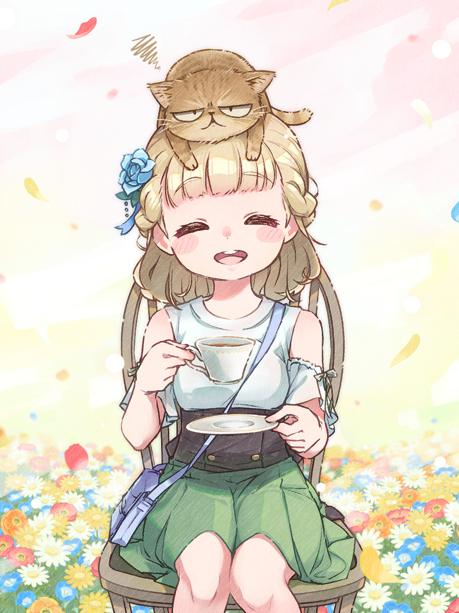 のんびりイラスト「ねこをかぶる」