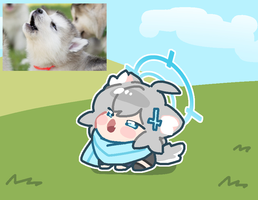 크아앙 꼬마시로코가 울부짖었다