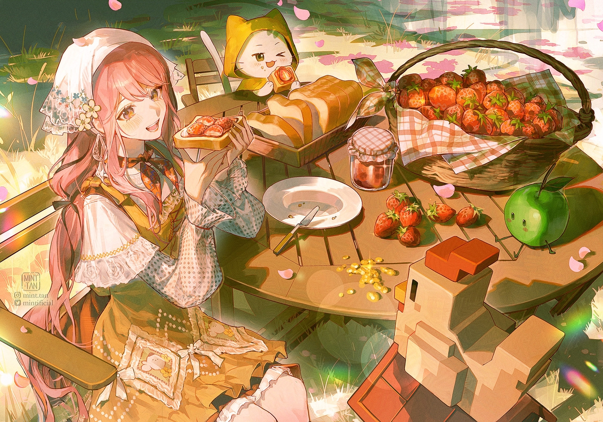 パンとイチゴ🍓
